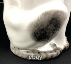 GERMANY PORCELAIN EGYPTIAN ART DECO CAT FIGURINE Siamese Figure Statue Vintage