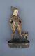 Georges Omerth Bronze Figure Clown And Cat Trinket Dish