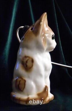 German Cat Perfume Lamp Glass Eyes, Germany