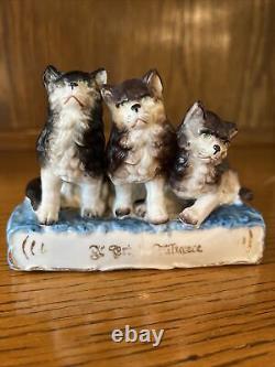 German Fairing Three Kittens Cats THE TRIPLE ALLIANCE