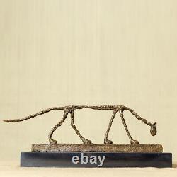Giacometti Bronze Cat Sculpture Abstract Bronze Statue Home Decor Craft Gifts