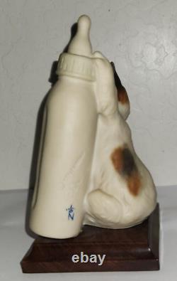 Giuseppe Armani 1984 figurine Cat kitten with bottle #5647 Florence Italy
