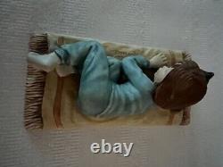 Goebel Germany Vintage Porcelain Figurine Statue Girl with Cat Martin Marked