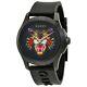 Gucci Black Silicon Angry Cat 38 Mm Unisex Watch Ya1264021