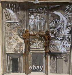 Guy Combrisson (1905-1991) Art Deco Era 1940 Bas-relief Study (58)