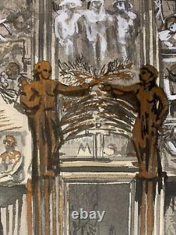 Guy Combrisson (1905-1991) Art Deco Era 1940 Bas-relief Study (58)