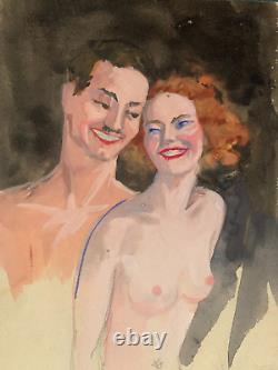 Guy Combrisson (1905-1991) Beautiful Erotic Scene Art Deco Circa 1940 (36)