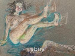 Guy Combrisson (1905-1991) Beautiful Erotic Scene Art Deco Circa 1940 (40)