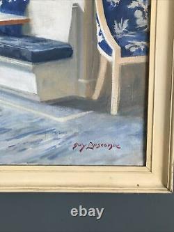 Guy Lipscombe Painting on Canvas for Ideal Home Art Deco Interior VGC