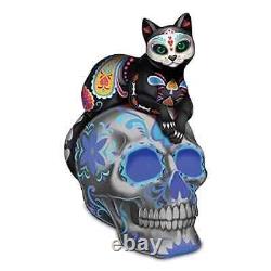 H? Milton Collection Purr-cious Loving Spirit Sugar Skull Cat Figurine-5.25 Tall