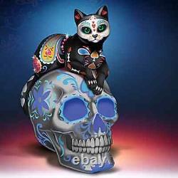 H? Milton Collection Purr-cious Loving Spirit Sugar Skull Cat Figurine-5.25 Tall
