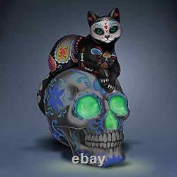 H? Milton Collection Purr-cious Loving Spirit Sugar Skull Cat Figurine-5.25 Tall