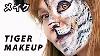 Half Face Tiger Art Makeup Tutorial With Kisa Cathy Cat
