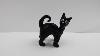 Halloween Decoration Cat Diy Air Dry Modelling Clay Table Deco Cat