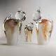 Handmade Blown Glass Cat Figurine Collectible Art Sculpture Home Decoration