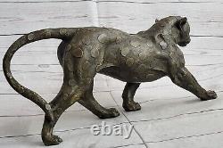 Handmade Vintage Bronze Home Art Deco Cat Statue Plinth Rembrandt Bugatti