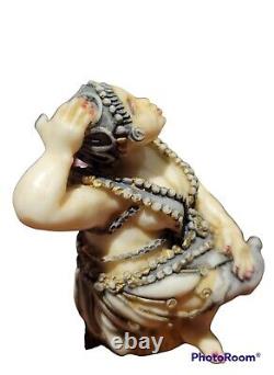 Harmony Kingdom Clair De Lune Collection Josephine And Cat Crushed Marble Ltd Ed
