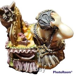 Harmony Kingdom Clair De Lune Collection Josephine And Cat Crushed Marble Ltd Ed