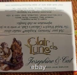 Harmony Kingdom Clair De Lune Collection Josephine And Cat Crushed Marble Ltd Ed