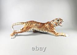 Herend, Hunting Tiger Big Cat 17, Handpainted Porcelain Figurine Mcd! (j042)