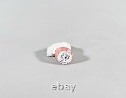Herend, Little White Kitty Cat, Miniature Handpainted Porcelain Figurine (i211)