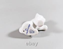 Herend, Vienna Rose Kitty Cat, Miniature Handpainted Porcelain Figurine! (t012)