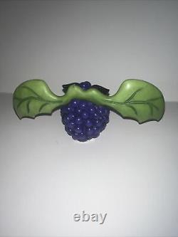 Home Grown Enesco Blackberry Bat & Gourd Witch Cat- #4017516 & #4017525-EUC