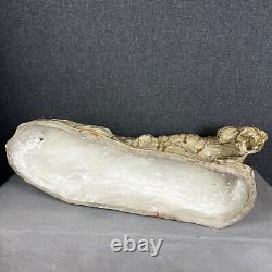 Huge Tiger Sculpture Figurine Glazed Ceramic Thomas Cartier Lion Cat Wild France
