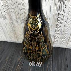 Important Sevres vase Pierre Auguste Gaucher porcelain cat art deco kitten