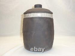 Incised Cat Moon Jar Bill Billy Ray Mangham Cool Funky Pop Folk Art Deco