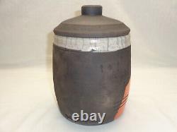 Incised Cat Moon Jar Bill Billy Ray Mangham Cool Funky Pop Folk Art Deco