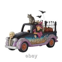 Jim Shore Heartwood Creek Halloween Pickup Truck Figurine, 6.3 Inch, Multicol