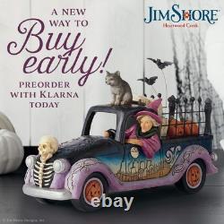 Jim Shore Heartwood Creek Halloween Pickup Truck Figurine, 6.3 Inch, Multicol