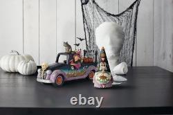 Jim Shore Heartwood Creek Halloween Pickup Truck Figurine, 6.3 Inch, Multicol