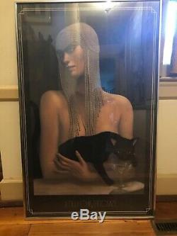 Jmw chrzanoska Framed Art Deco Lady And Cat
