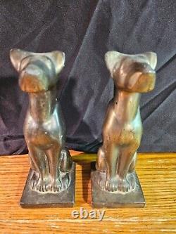 Judd Co Antique Brass Bookends Puma MCM large figural