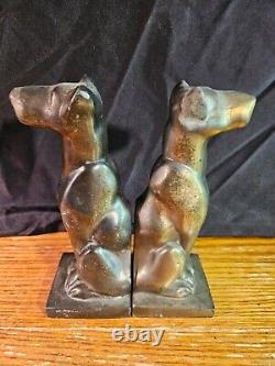 Judd Co Antique Brass Bookends Puma MCM large figural