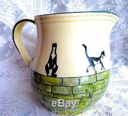 Kateroo Henry Souter Jug Royal Doulton Black Cat Pitcher