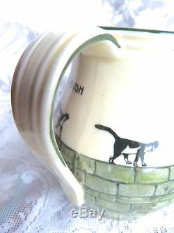 Kateroo Henry Souter Jug Royal Doulton Black Cat Pitcher