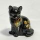 Lenox Fenton Shadow Little Black Kitty Cat Art Glass Made In Usa