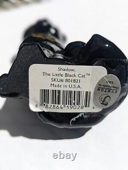 LENOX FENTON SHADOW LITTLE BLACK Kitty CAT Art Glass Made in USA