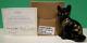 Lenox Fenton Shadow Little Black Kitty Cat Art Glass Made In Usa - New In Box