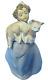 Llardro Daisa 1996 Figurine Sculpture Girl & Holding Large Cat 6422