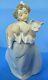 Llardro Daisa 1996 Figurine Sculpture Girl & Holding Large Cat 6422