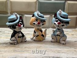 LORNA BAILEY CAT FIGURES The Three Pussketeers PAWTHOS, PURRTHOS, ARMEOW CAT
