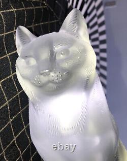 Lalique Chat Assis Sitting Cat #11603