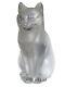 Lalique Crystal Figurine, Sitting Cat, (11603) 8.5 Nib