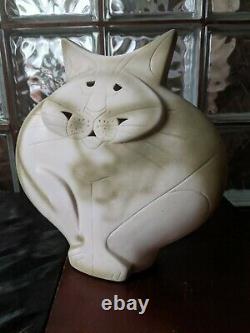 Large 11 Molded Cat after Mary Gates Dewey Studio Art Deco Pottery Sculpture