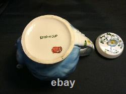 Lefton MISS PRISS Kitty Cat 5 Pc Tea Set-Teapot Creamer Sugar Bowl Lids PERFECT