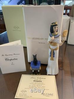 Lenox CLEOPATRA Cat And Bench Legendary Princesses 24 Karot Gold trim